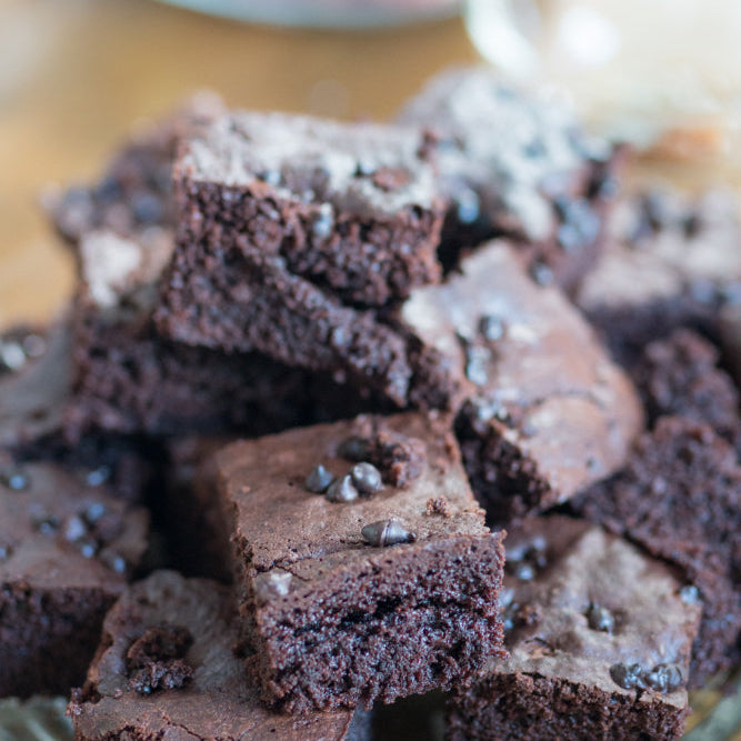 Gooey Air Fryer Brownies