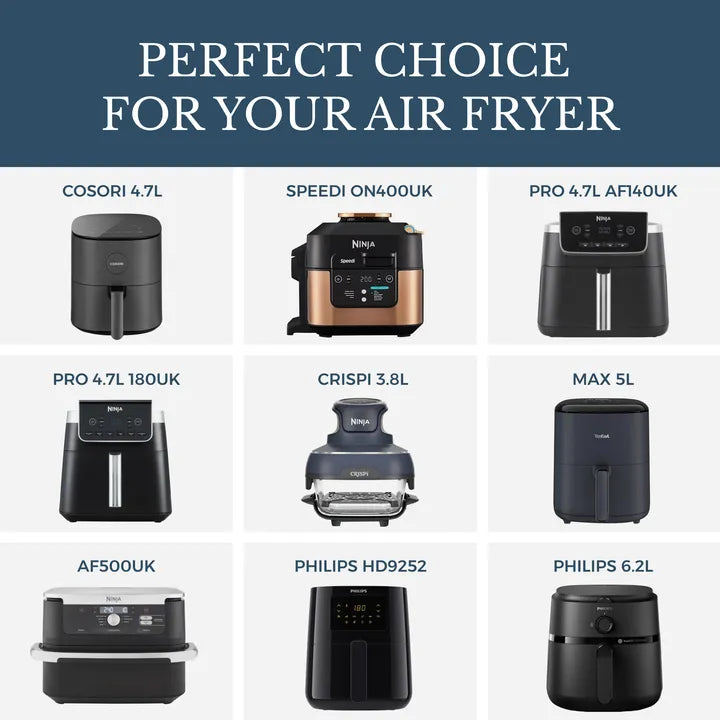 Platinum Square Silicone Air Fryer Liner