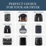 Platinum Square Silicone Air Fryer Liner