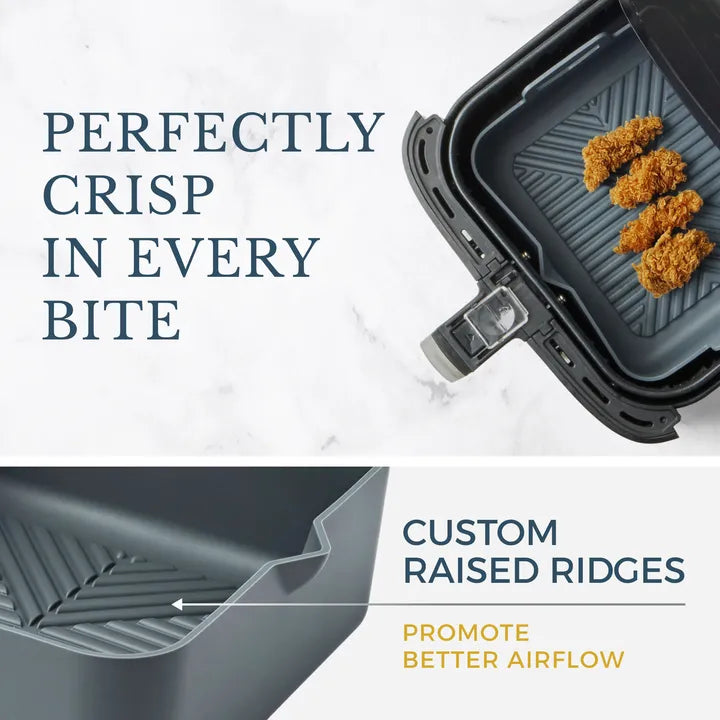 Platinum Square Silicone Air Fryer Liner