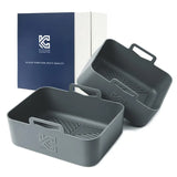 Platinum Rectangle Silicone Air Fryer Liner